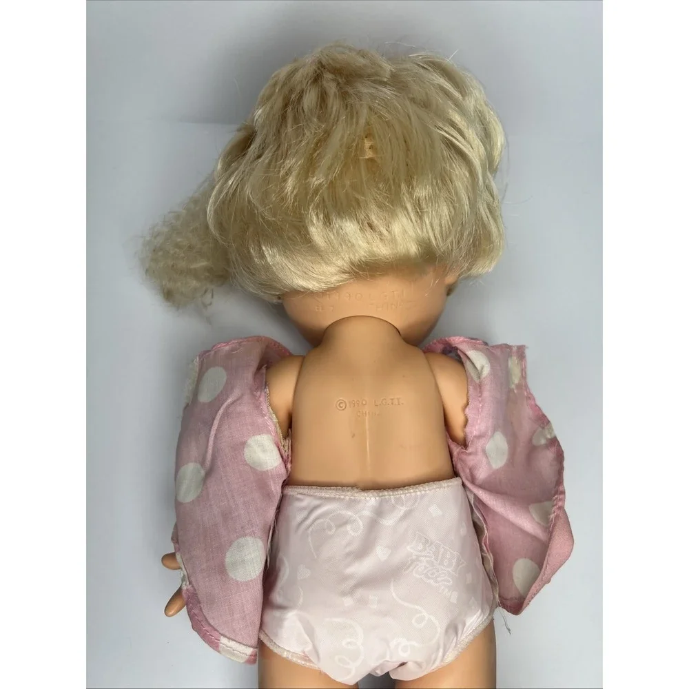 Vintage 1990 Galoob Baby Face So Innocent Cynthia #7 Doll Blonde Blue Eyes